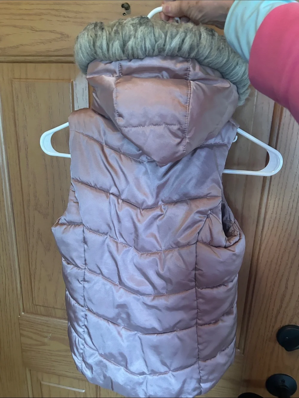 Light Rose Quilted Puffer Vest for Kids — Lightweight Layering